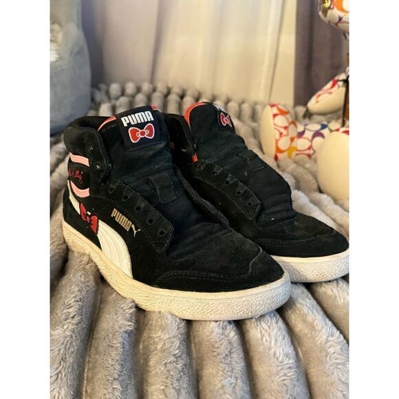 Puma x hello kitty ralph sampson womens mid sneakers sz 7 - Picture 9 of 12